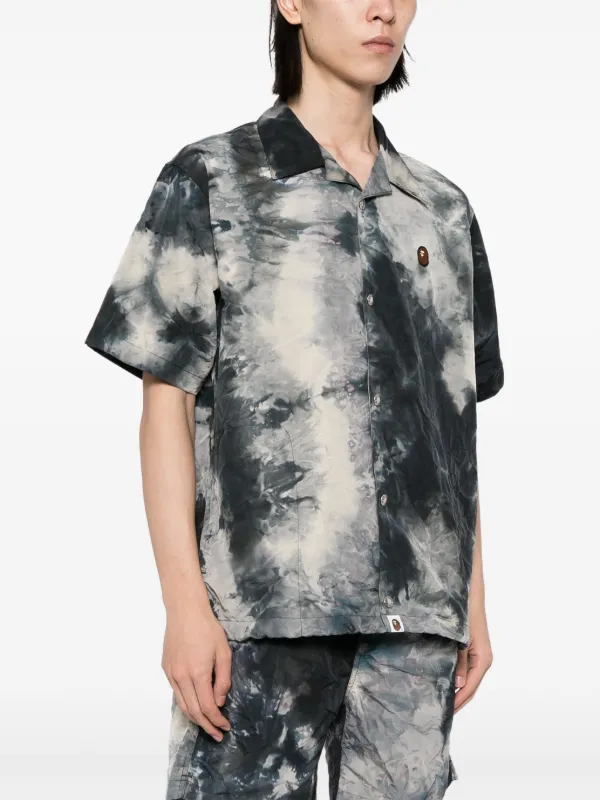 A BATHING APE® タイダイ ショートスリーブ シャツ | ブラック 