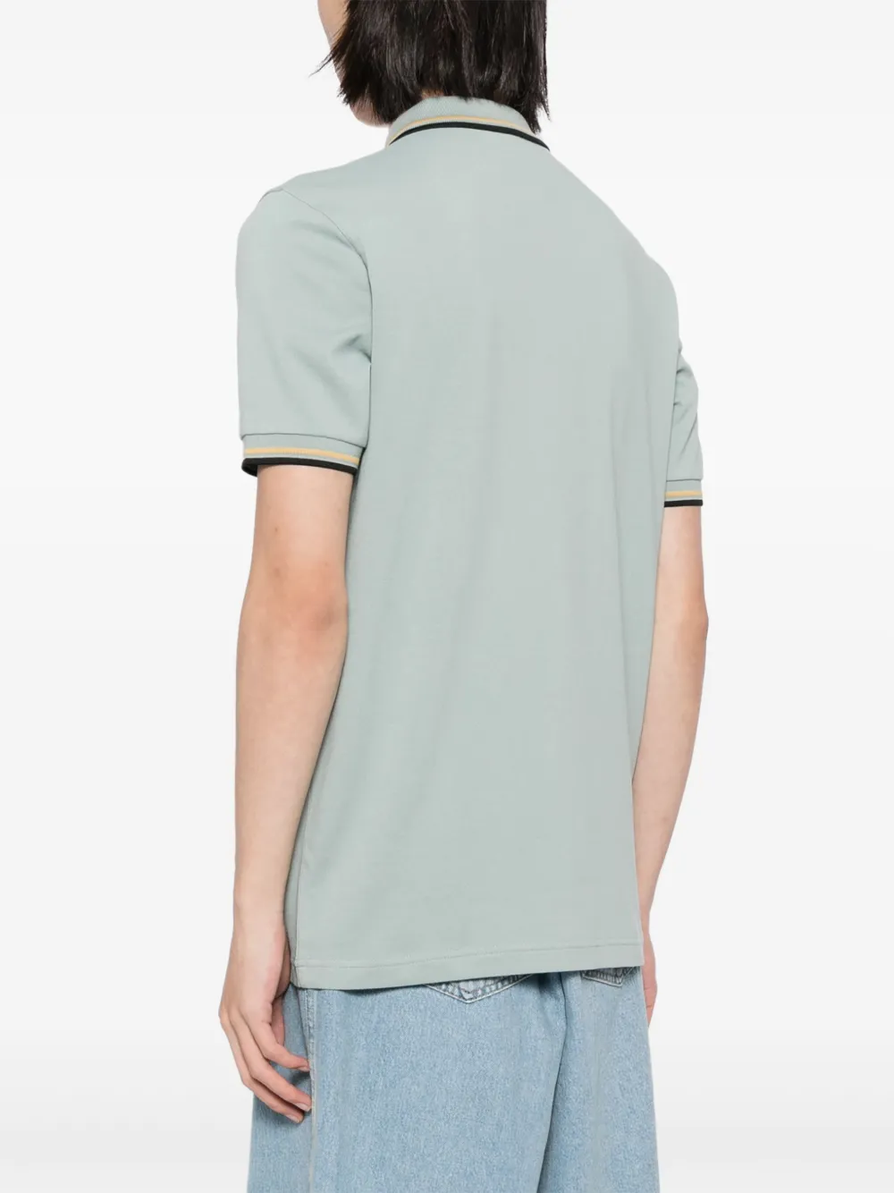 Fred Perry Katoenen poloshirt met geborduurd logo Groen