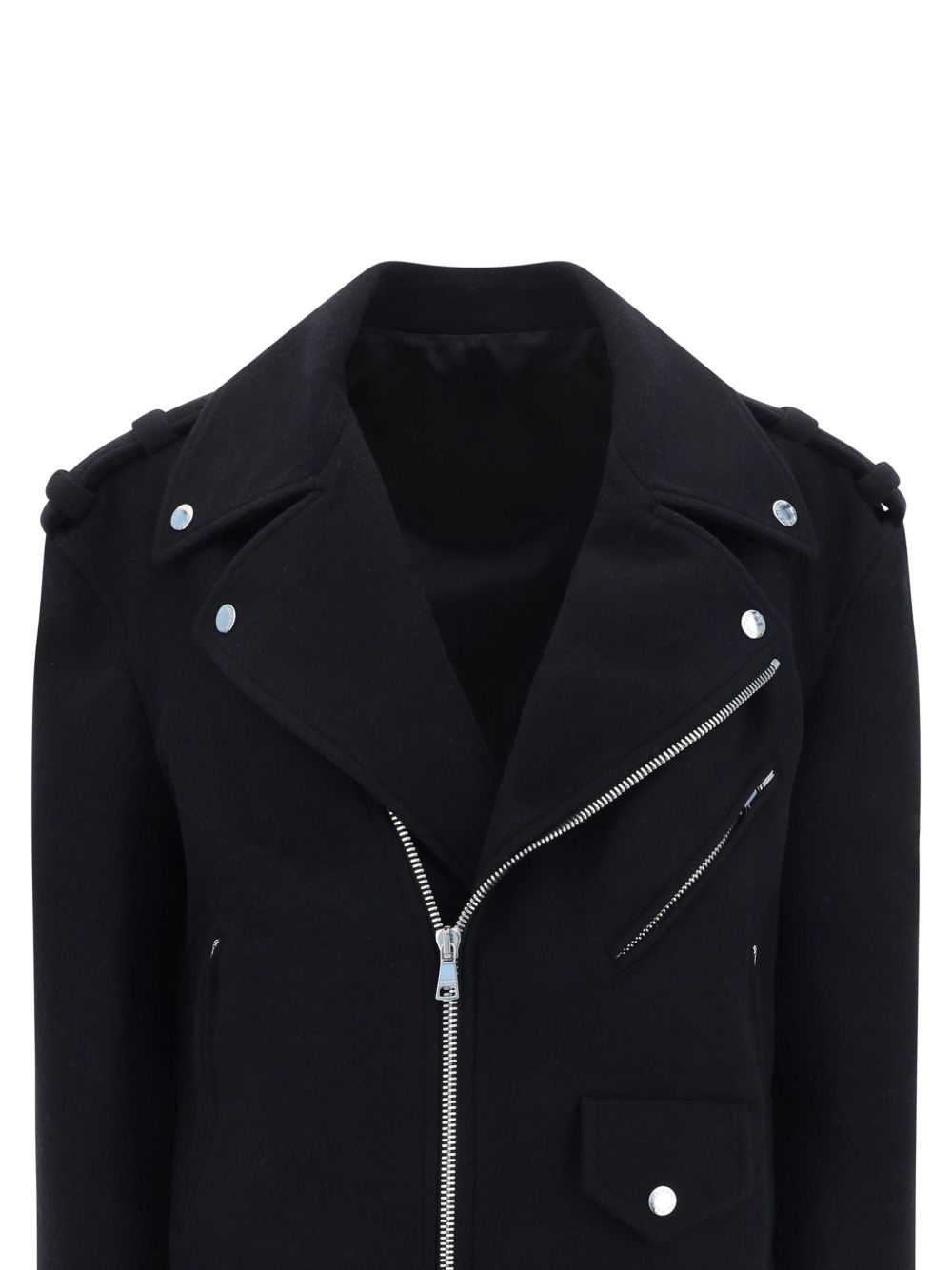 Balmain felted wool biker jacket Women