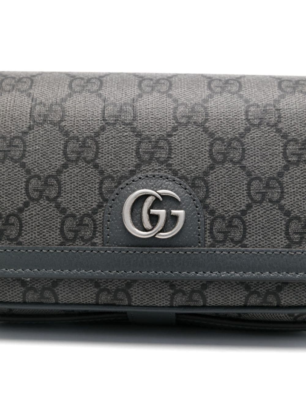 Shop Gucci Ophidia Super Shoulder Bag In Grey