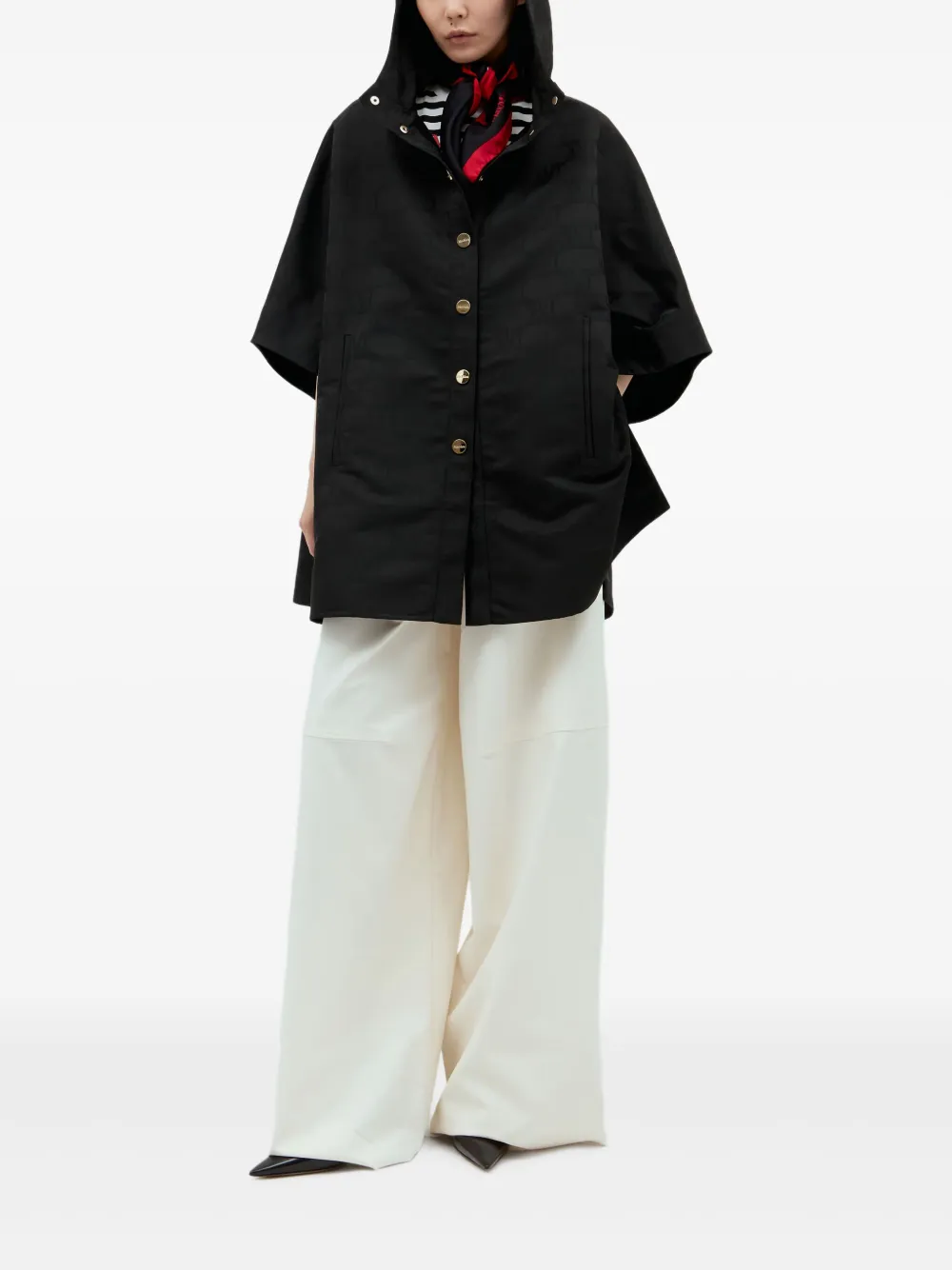 Max Mara hooded monogram coat | Capes | Image 2