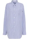 Helmut Lang striped long sleeves shirt - Blue