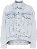 Alexander Wang logo denim jacket - Blue