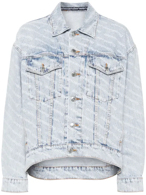 Alexander Wang logo denim jacket