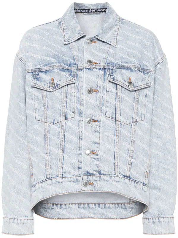 【国内送関税込】Alexander Wang ☆ ロゴ デニムジャケット Alexander Wang ロゴ デニムジャケット 通販 - FARFETCH