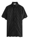 Matteau eyelet embroidered shirt dress - Black