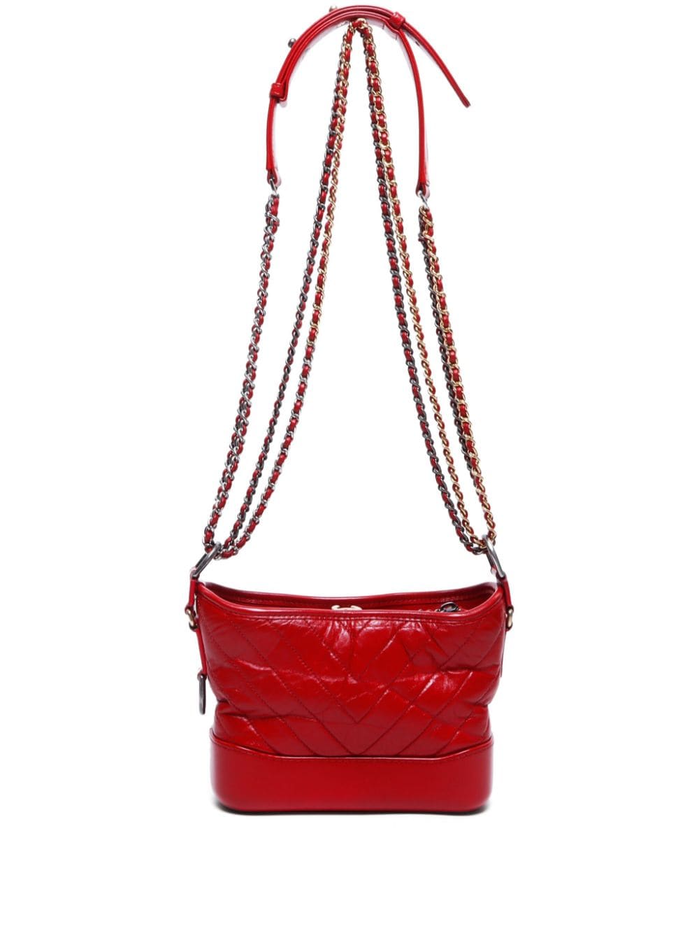 CHANEL Pre-Owned Borsa a spalla Gabriel anni '18-'19 - Rosso