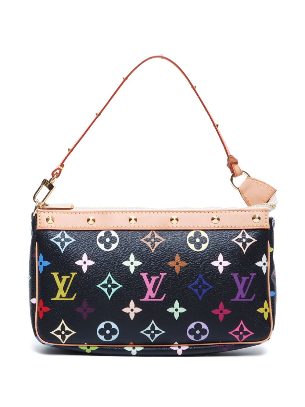 Pre-owned Louis Vuitton 2009 Pochette Accessoires Clutch Bag In Black