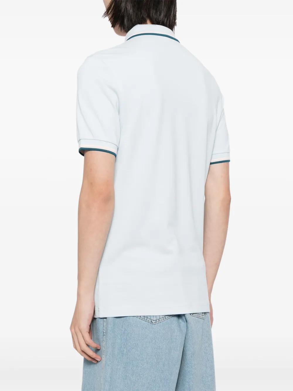 Fred Perry Katoenen poloshirt met geborduurd logo Blauw