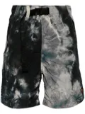 A BATHING APE® tie dye shorts - Black