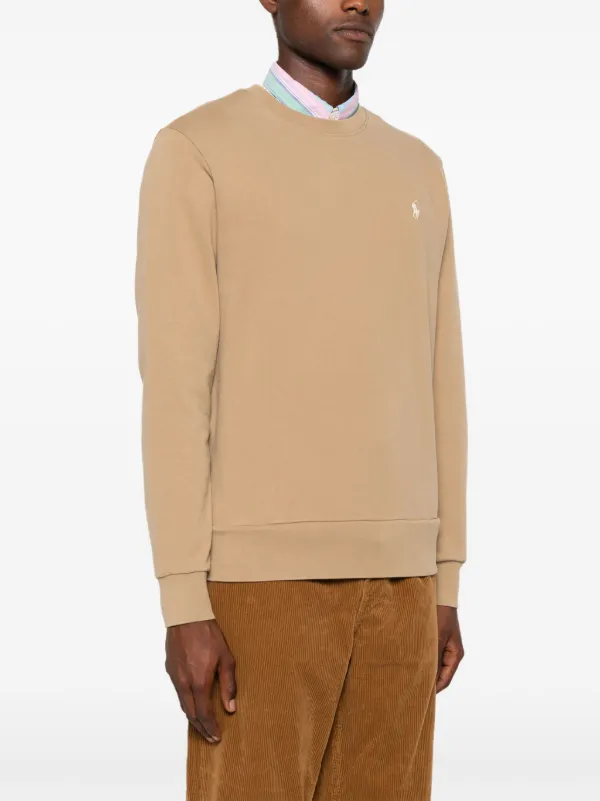Polo Ralph Lauren Polo-Pony Cotton Sweatshirt | Brown | FARFETCH