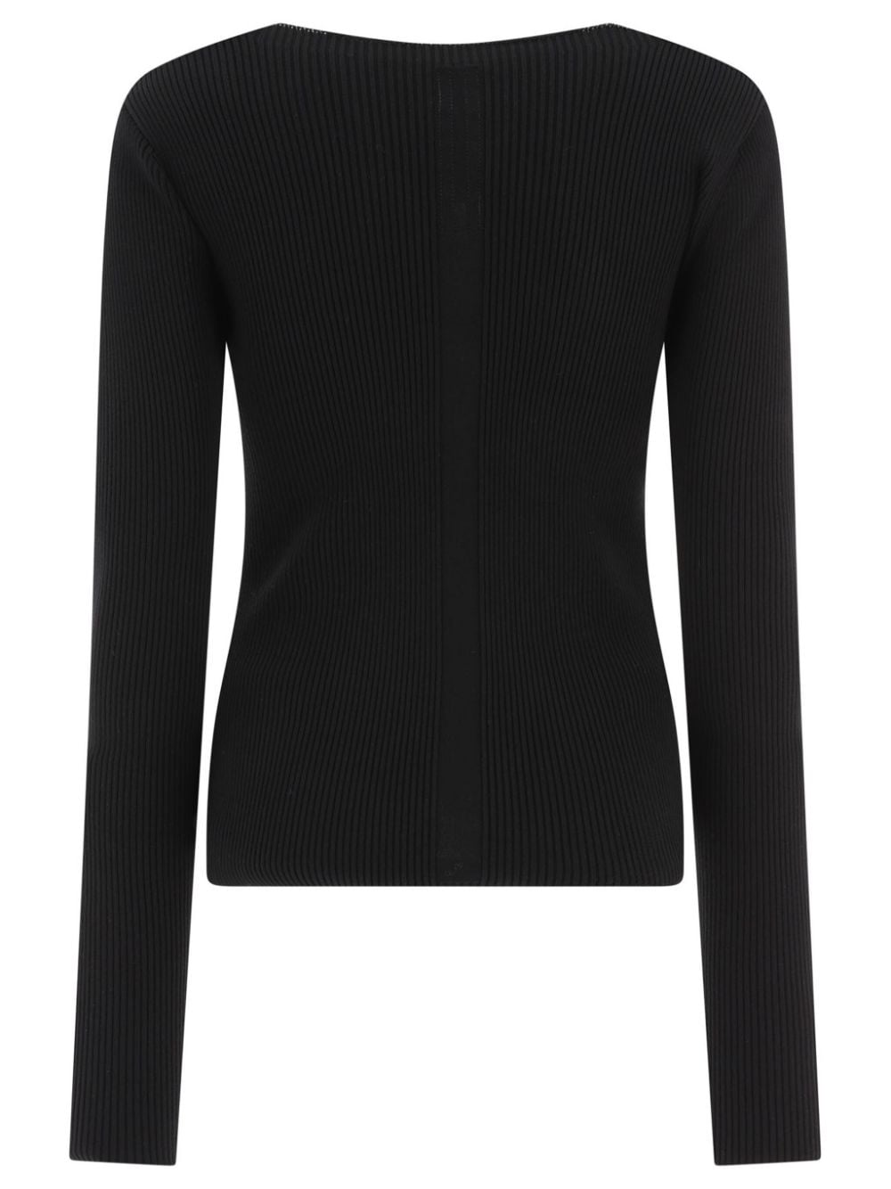 Rick Owens DRKSHDW ribbed top - Zwart