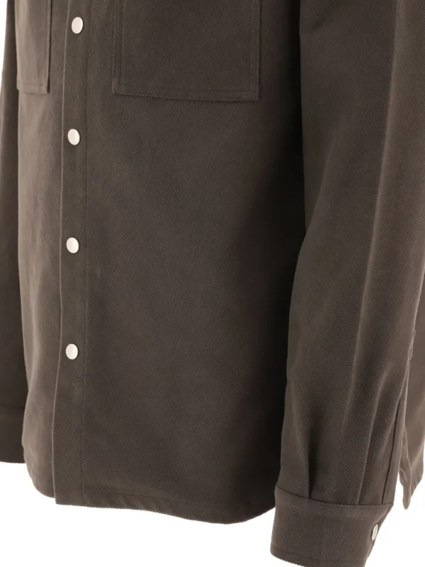 Rick Owens DRKSHDW ボタン シャツジャケット | グレー | FARFETCH JP