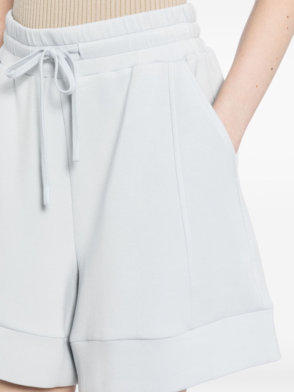 Shop Varley Alder High-waist Shorts In Grey