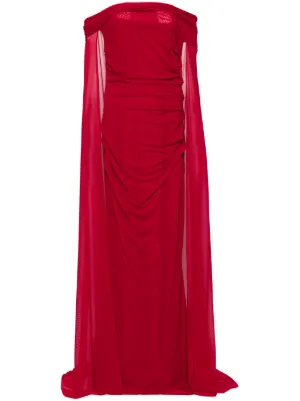 ferragamo red leather dress Ferragamo Mini Dress With Patent Leather Scales In Burgundy / Red - 50% Off