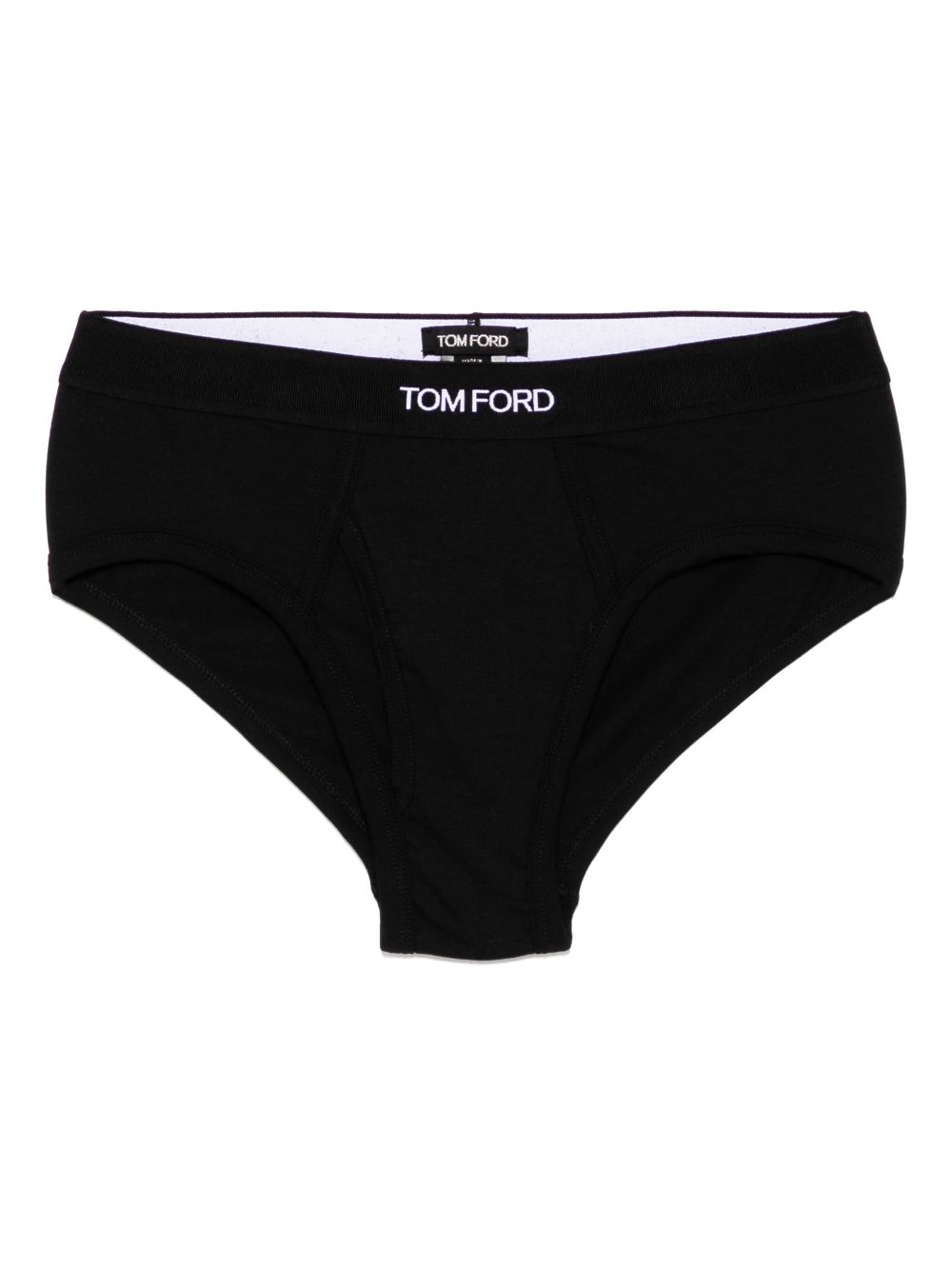 TOM FORD logo jacquard brief - Black