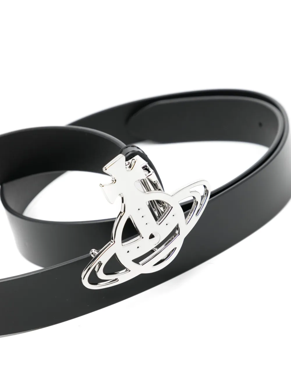 Vivienne Westwood Orb buckle belt - Zwart