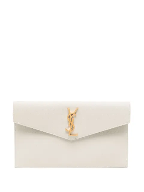 Saint Laurent Uptown leather clutch bag WOMEN