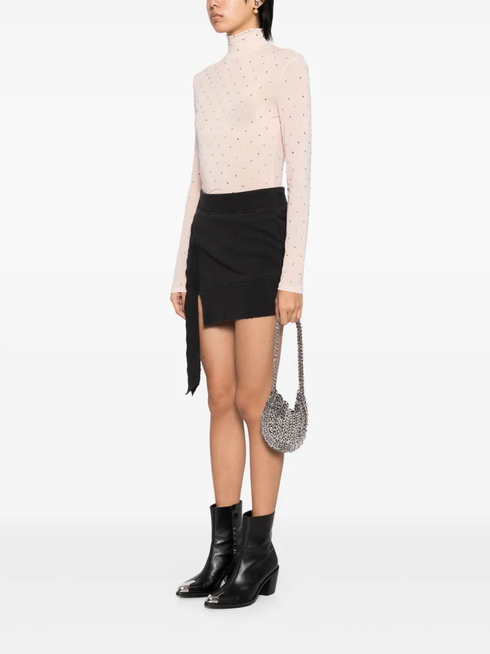 Rabanne 1969 moon shoulder bag - Metallic