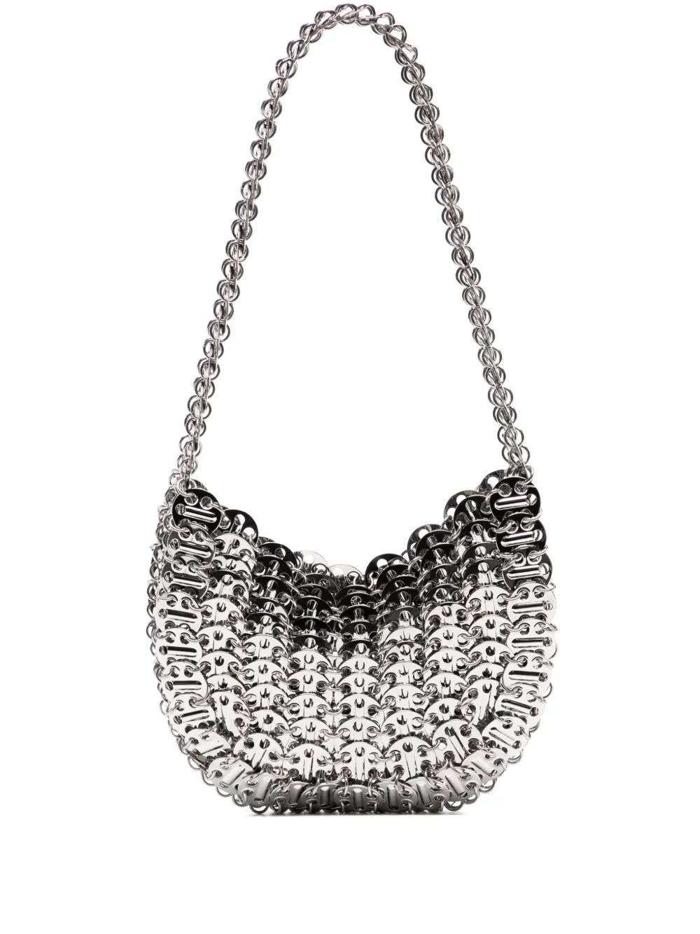 Rabanne 1969 Moon schoudertas Metallic