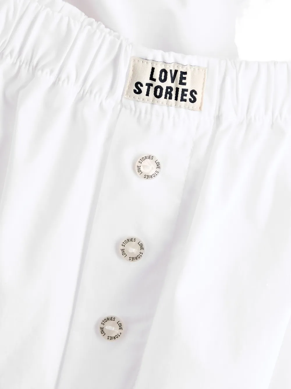 Love Stories James pyjama met elastische taille Wit