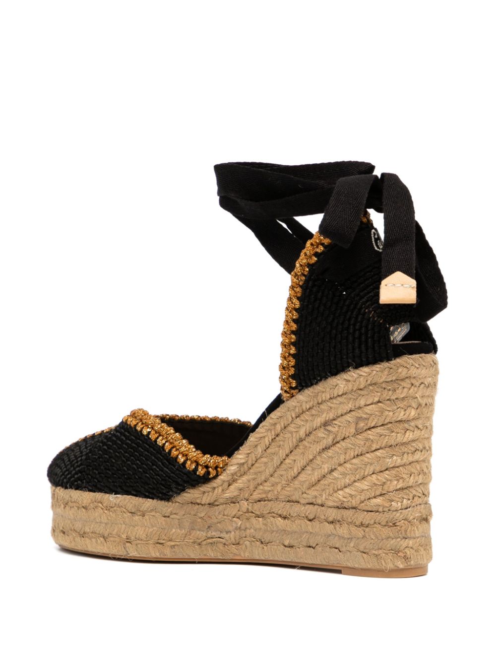 Castañer 80mm Coeur espadrilles Black