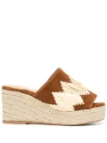 Castañer 80mm Eleo wedge espadrilles - Brown