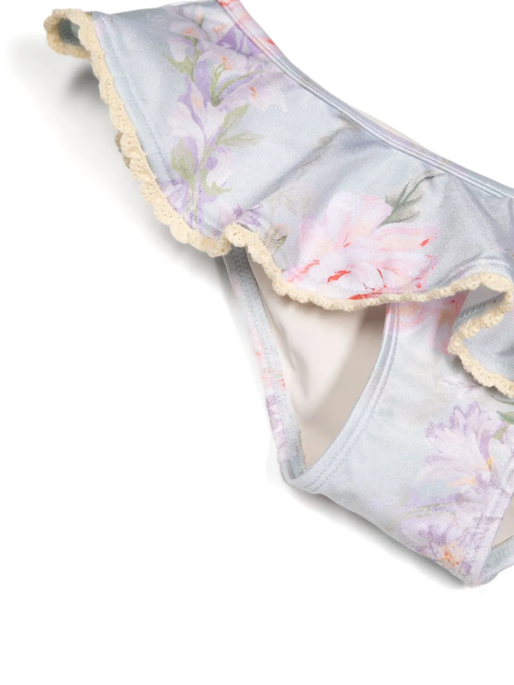 Shop Zimmermann Halliday Bikini Set In Blue