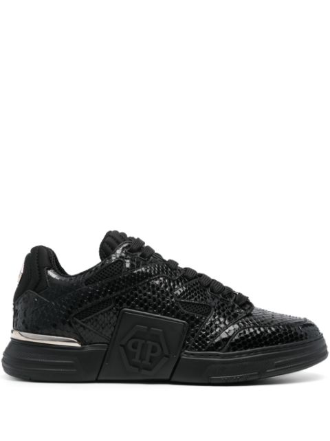 Philipp Plein Python leather sneakers Men