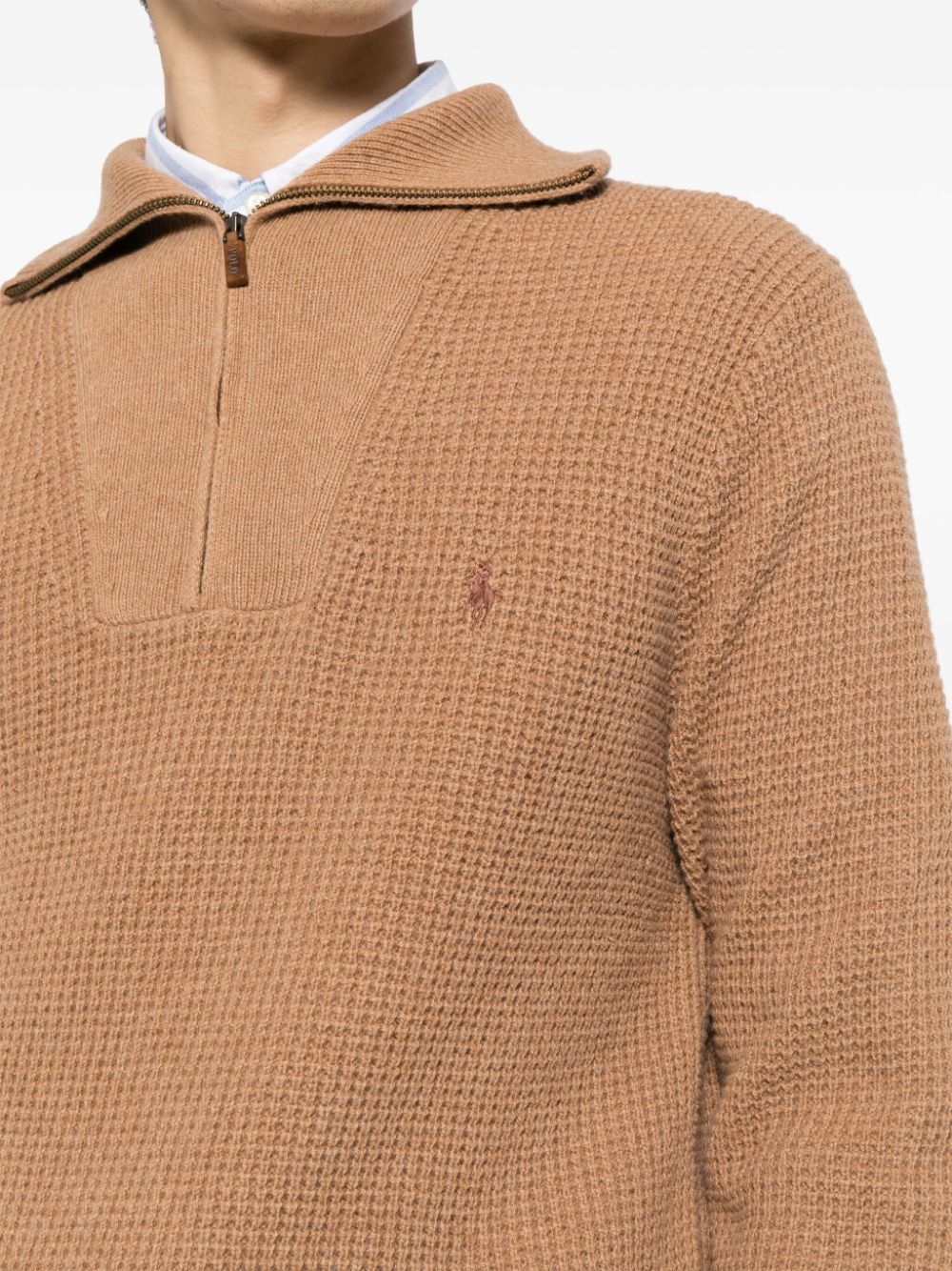 Polo Ralph Lauren Polo Pony-embroidered waffle-knit jumper Men