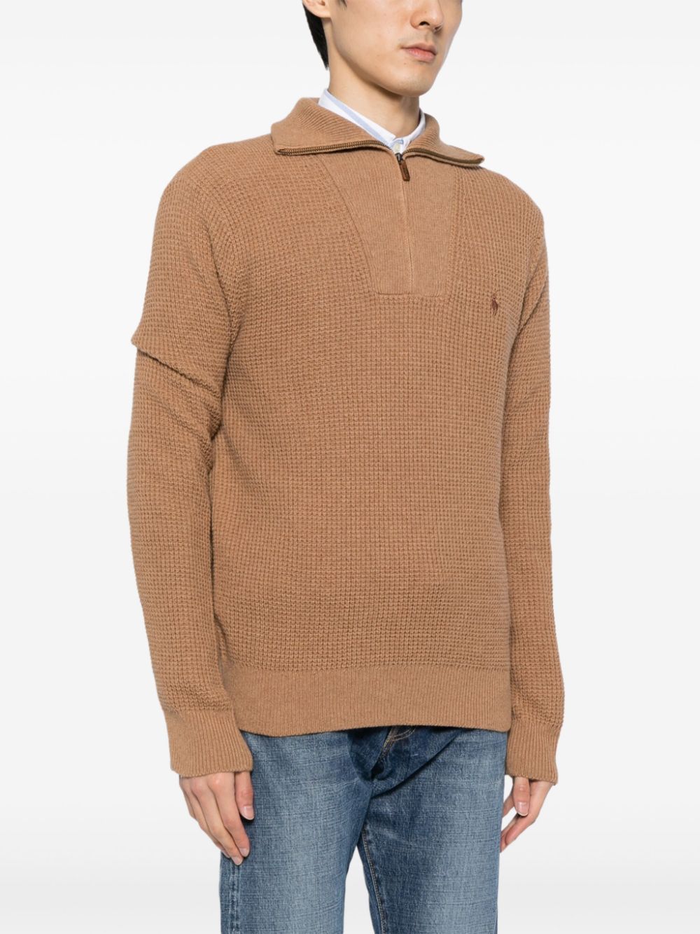 Polo Ralph Lauren Polo Pony-embroidered waffle-knit jumper Men