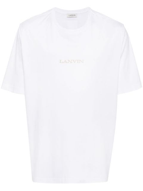 Lanvin logo-embroidered cotton T-shirt Men