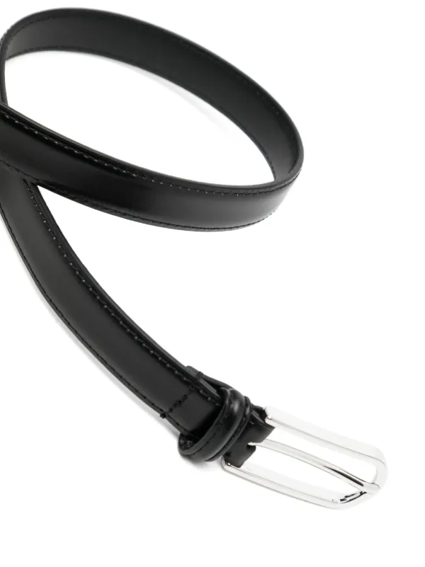 【関税込み】Anderson’s ブラック Skinny ナッパレザー ベルト Anderson's Skinny Leather Belt | Black | FARFETCH JO