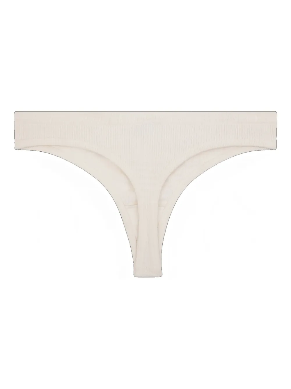 Love Stories ribbed thong Wit