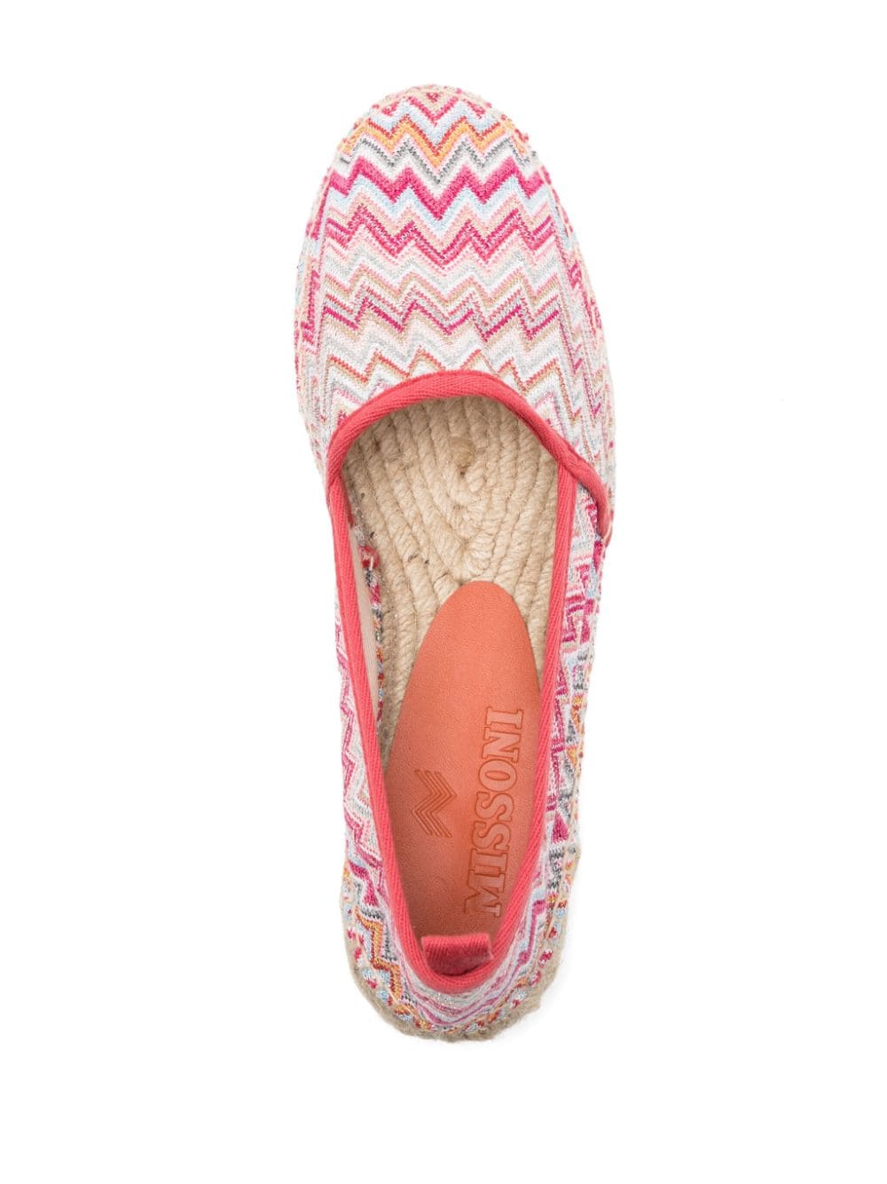 Shop Missoni Elle Espadrilles In 粉色