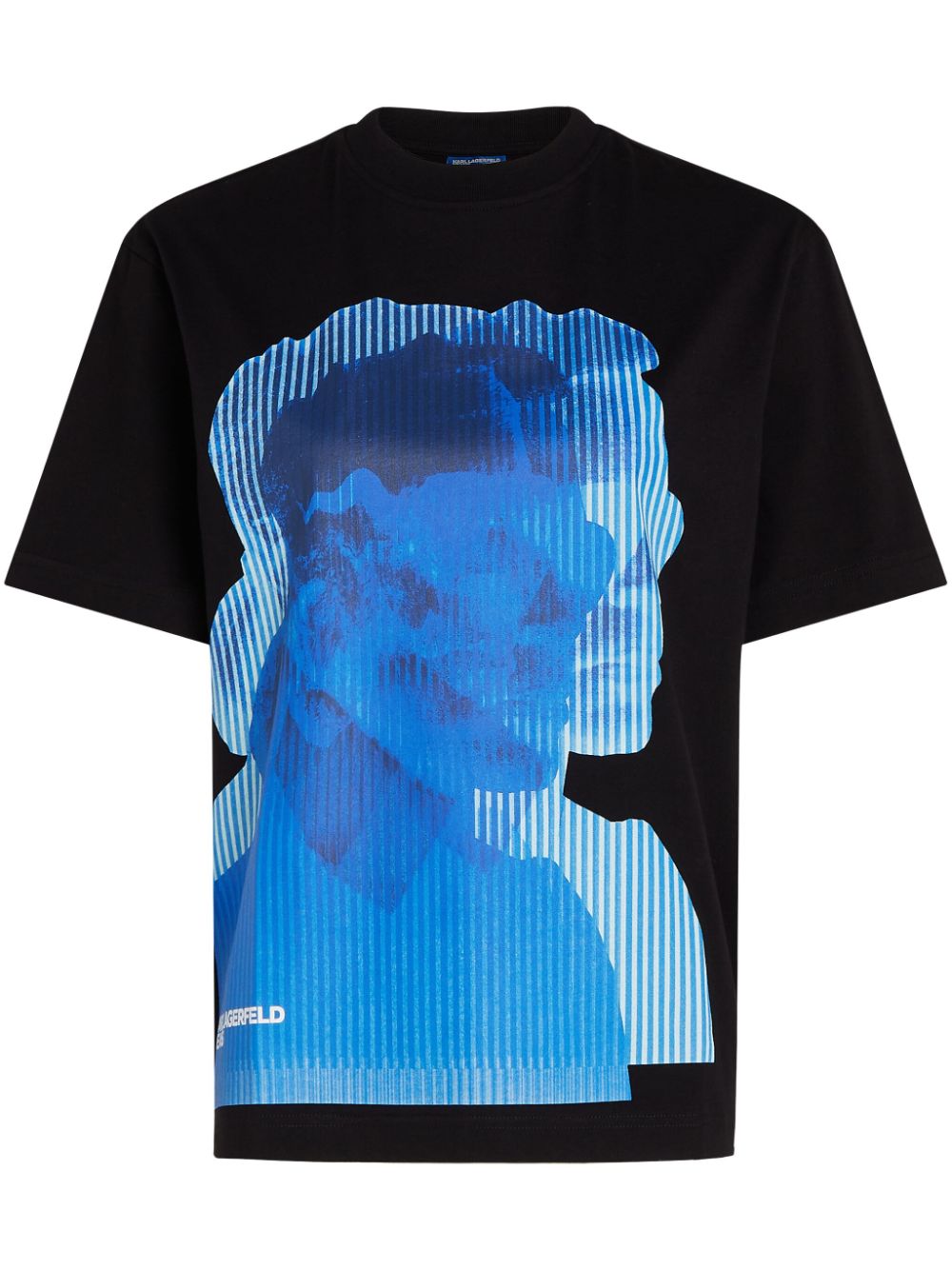 Karl Lagerfeld Jeans face-print T-shirt - Black