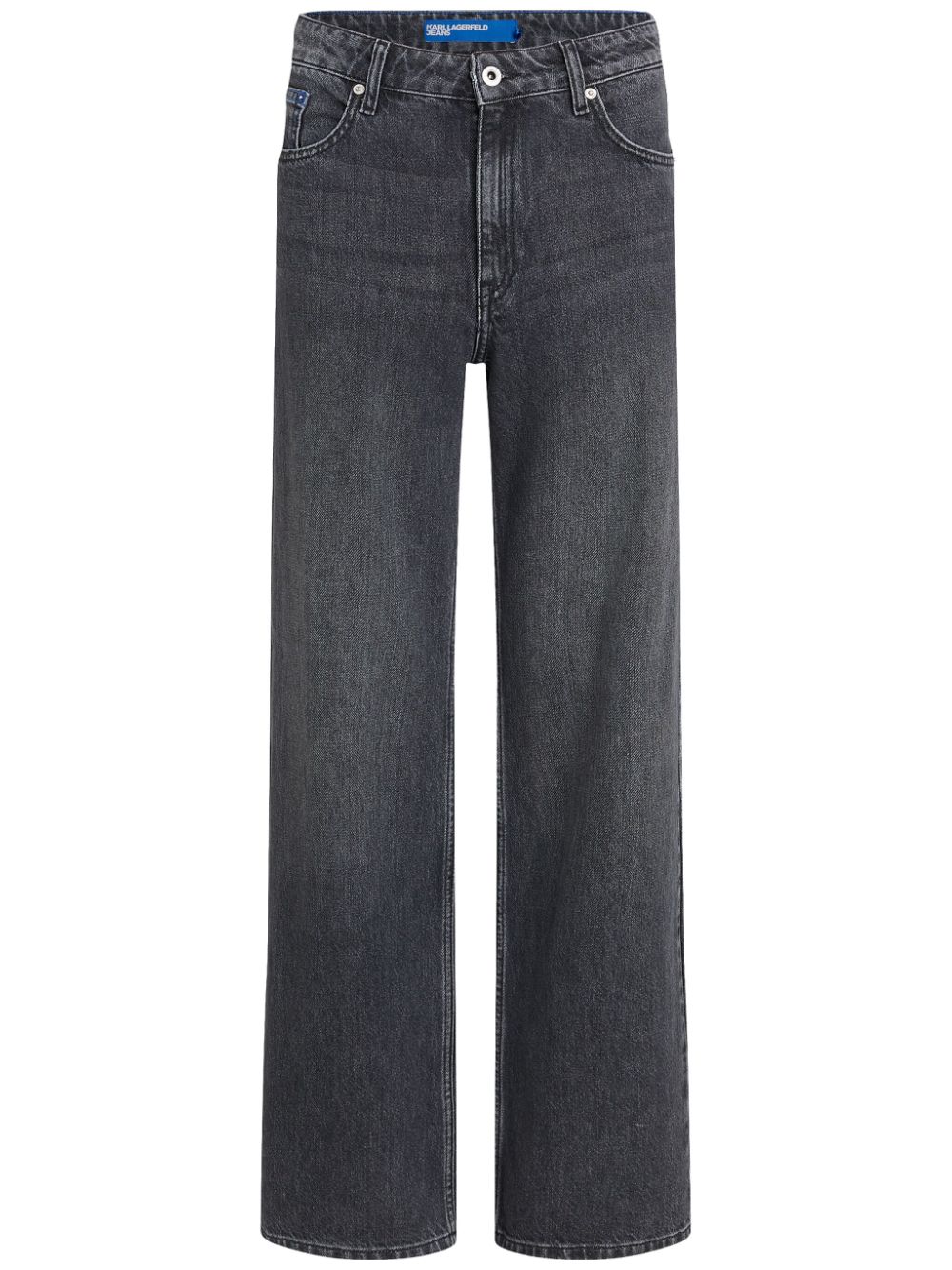 Karl Lagerfeld Jeans mid-rise straight-leg jeans - Grigio