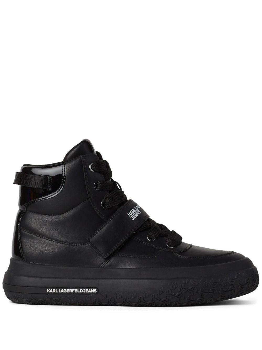 Karl Lagerfeld Jeans Kup Strap high-top sneakers Black