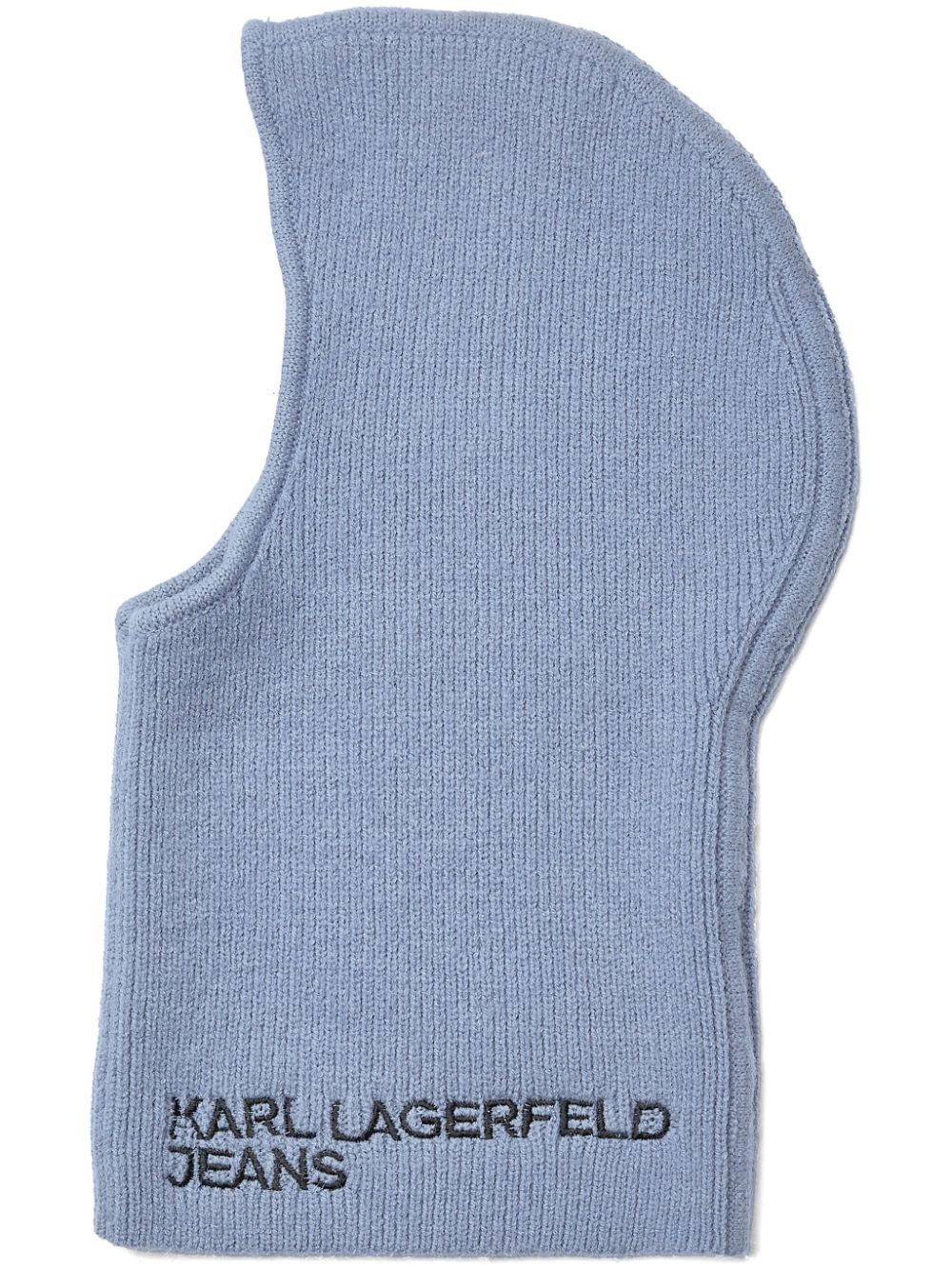 Karl Lagerfeld Jeans logo-embroidered balaclava - Blue