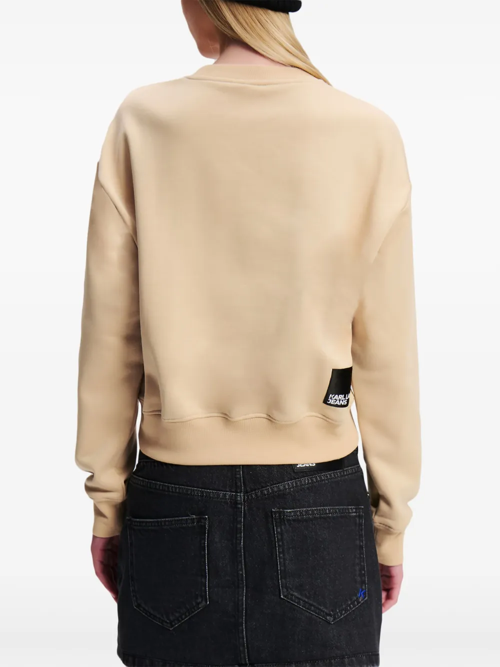 Karl Lagerfeld Jeans Sweater met logoprint Bruin