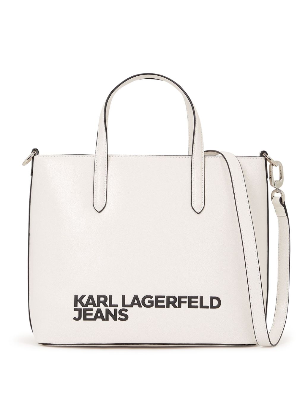 Karl Lagerfeld Jeans mini logo-print tote bag - White