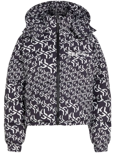 Karl Lagerfeld Jeans monogram puffer jacket