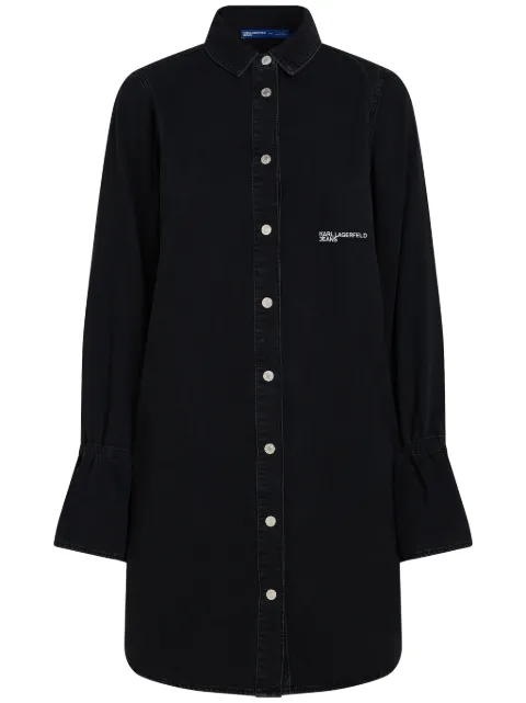 Karl Lagerfeld Jeans tied-sleeve denim dress