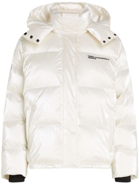 Karl Lagerfeld Jeans pearlized puffer jacket