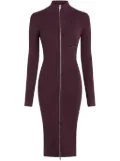 Karl Lagerfeld Jeans zip-front knitted dress - Red