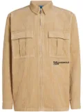 Karl Lagerfeld Jeans embroidered corduroy overshirt - Neutrals