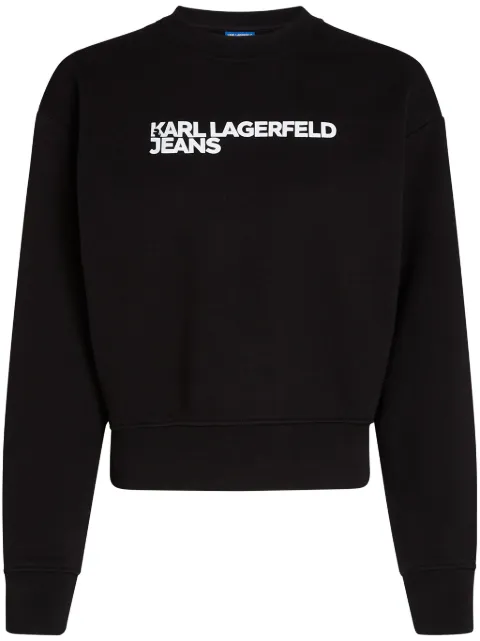 Karl Lagerfeld Jeans sudadera con logo estampado