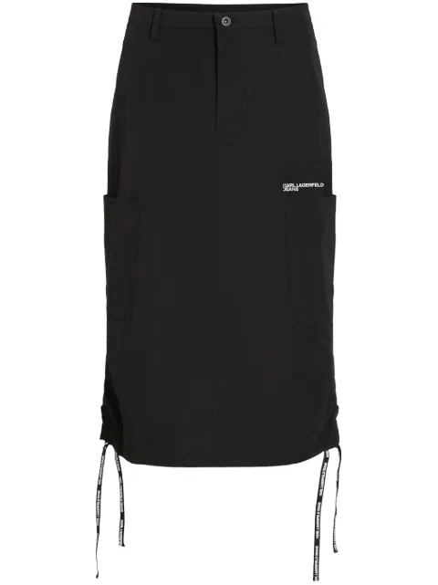 Karl Lagerfeld Jeans cargo midi skirt