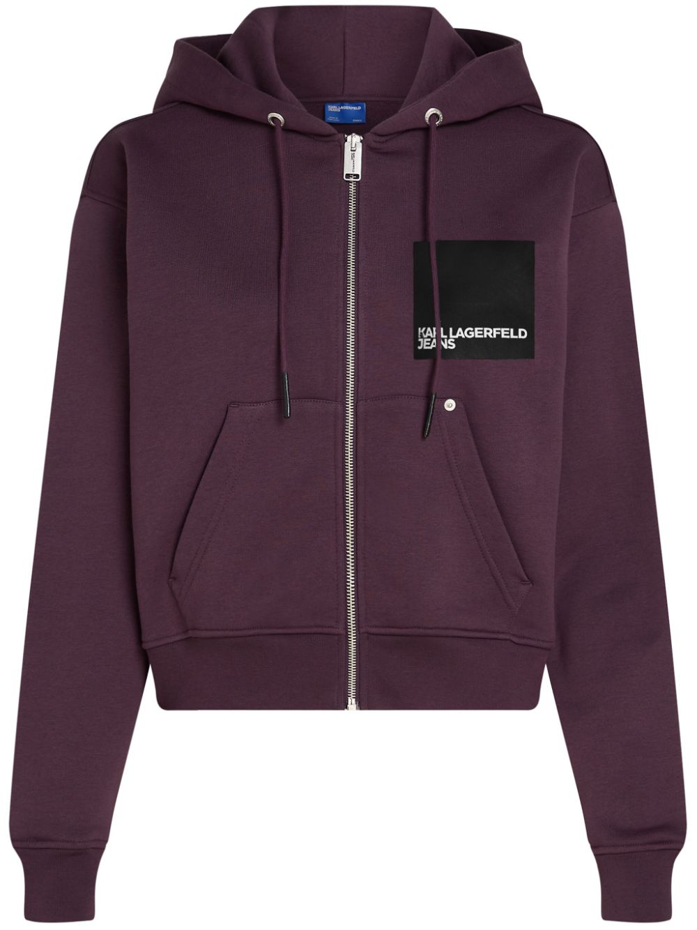 Karl Lagerfeld Jeans zip-up hoodie - Purple