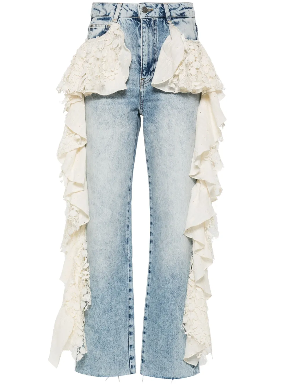 SIEDRES Daky Ruffled Straight Jeans - Farfetch